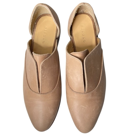 Nisolo Emma d'Orsay Oxford 2.0 in Almond Leather Womens Size 8.5 - Picture 7 of 10
